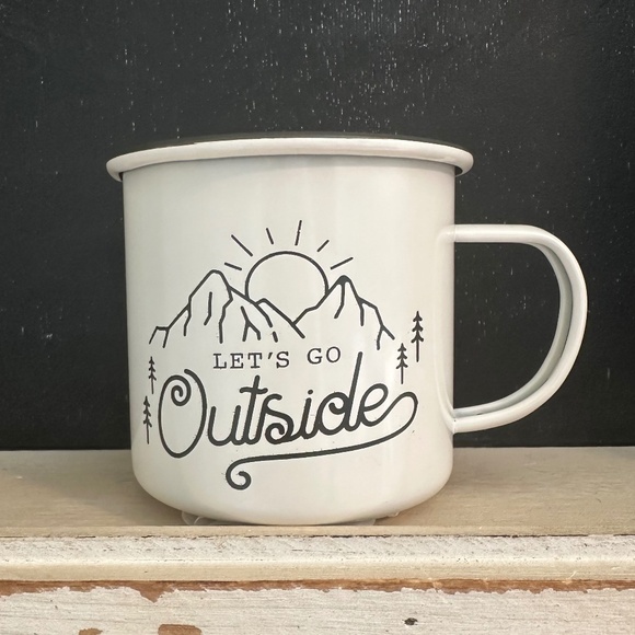 Target Bullseye Metal Enamel Camping Mugs "National Park" & "Let's Go Outside" - Picture 6 of 10